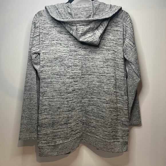 Athleta Grey Hooded Cardigan Womens Small athletic athleisure comfort casual - Picture 2 of 6